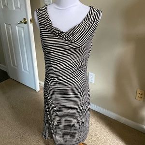 The Loft Striped sleeveless dress